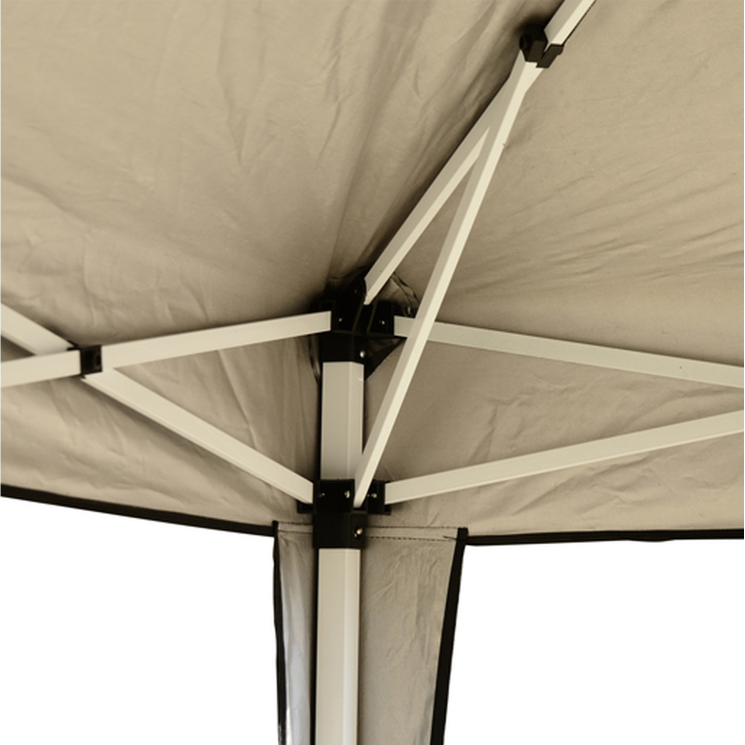 PHI VILLA 13x13ft Pop-Up Gazebo Canopy Tent – Outdoor Patio Wedding Party Pavilion, Brown