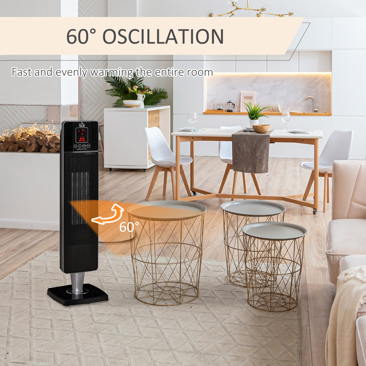 Ceramic Tower Heater Oscillating Space Heater