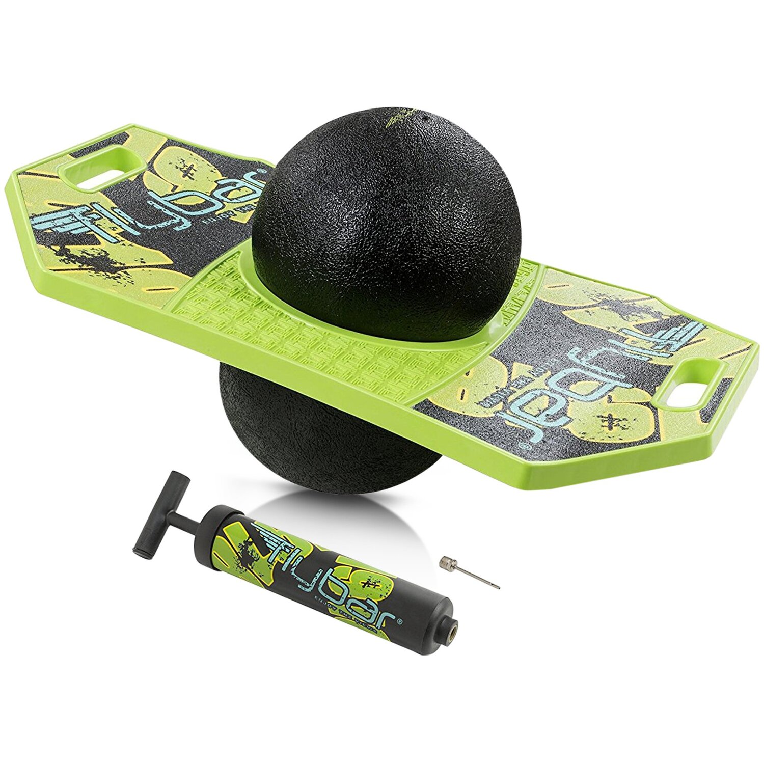 Image of Pogo Trick Board with Pump - Green