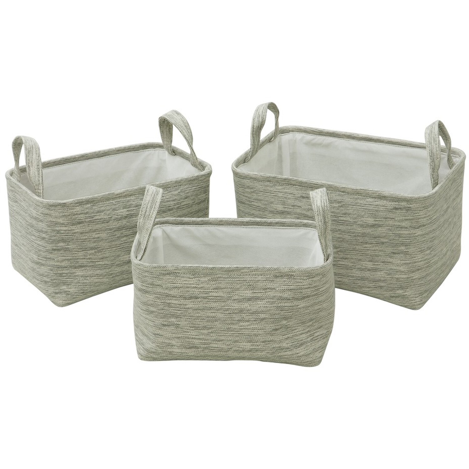 Image of JVL Set of 3 Rectangular Fabric&hellip;