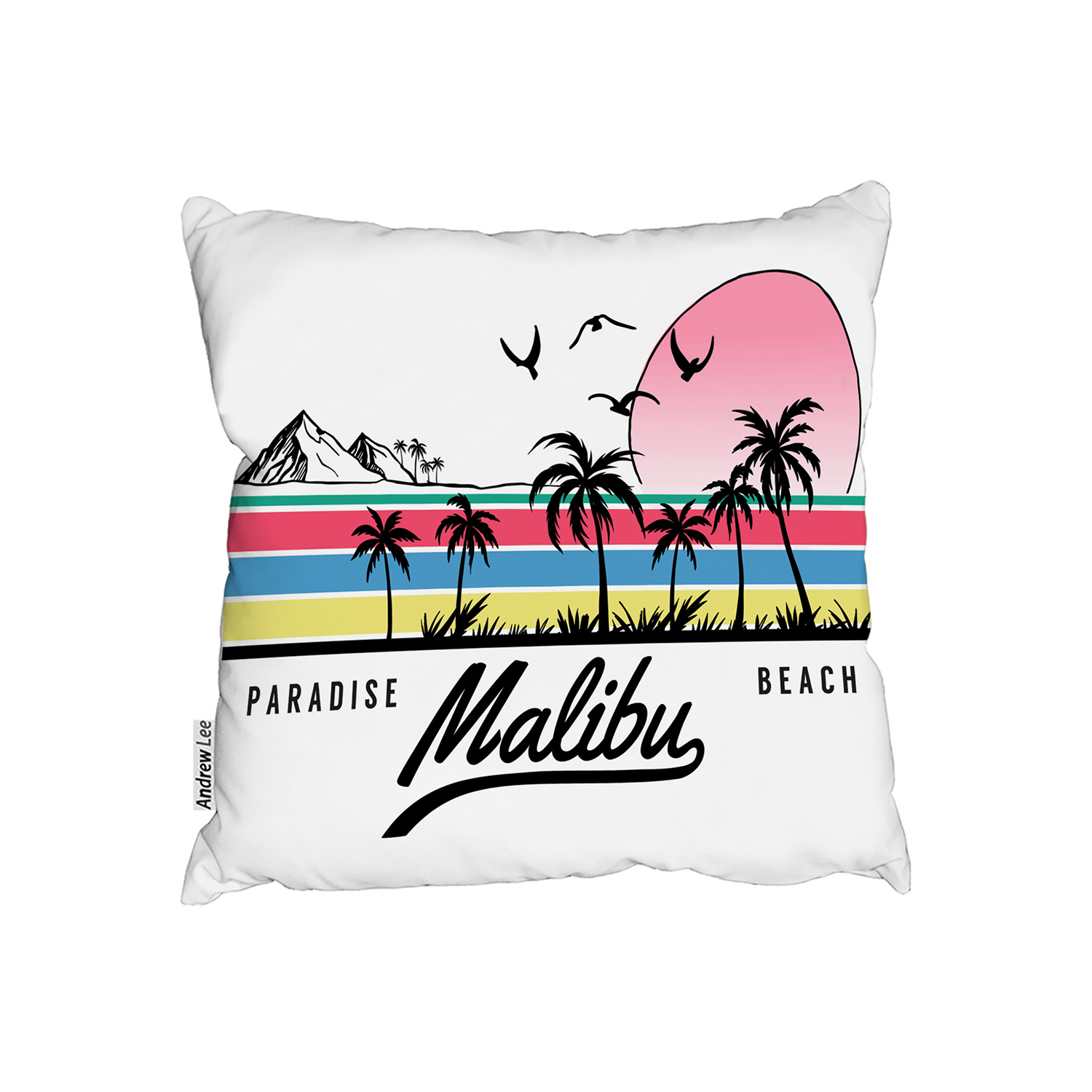 Malibu Cushion - White / 60cm