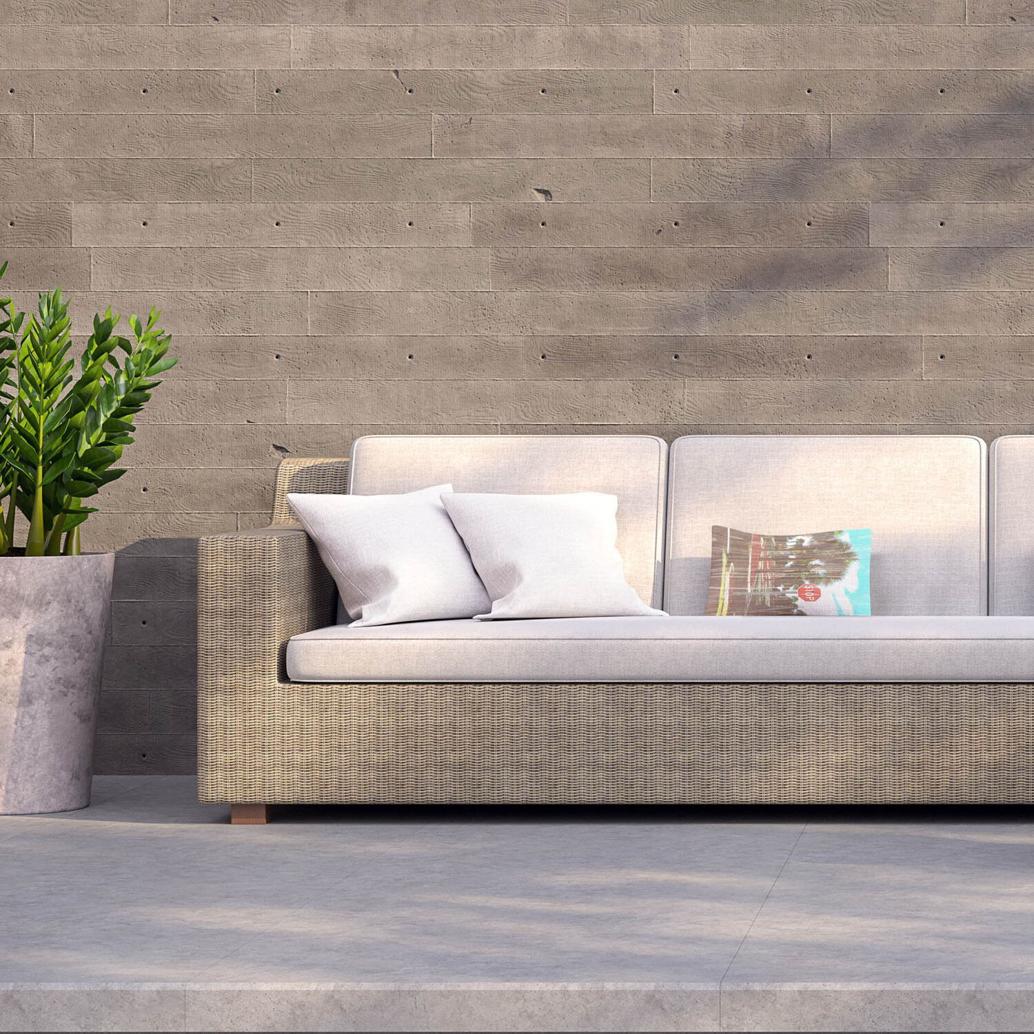 Stop Outdoor Cushion - Blue / 60cm