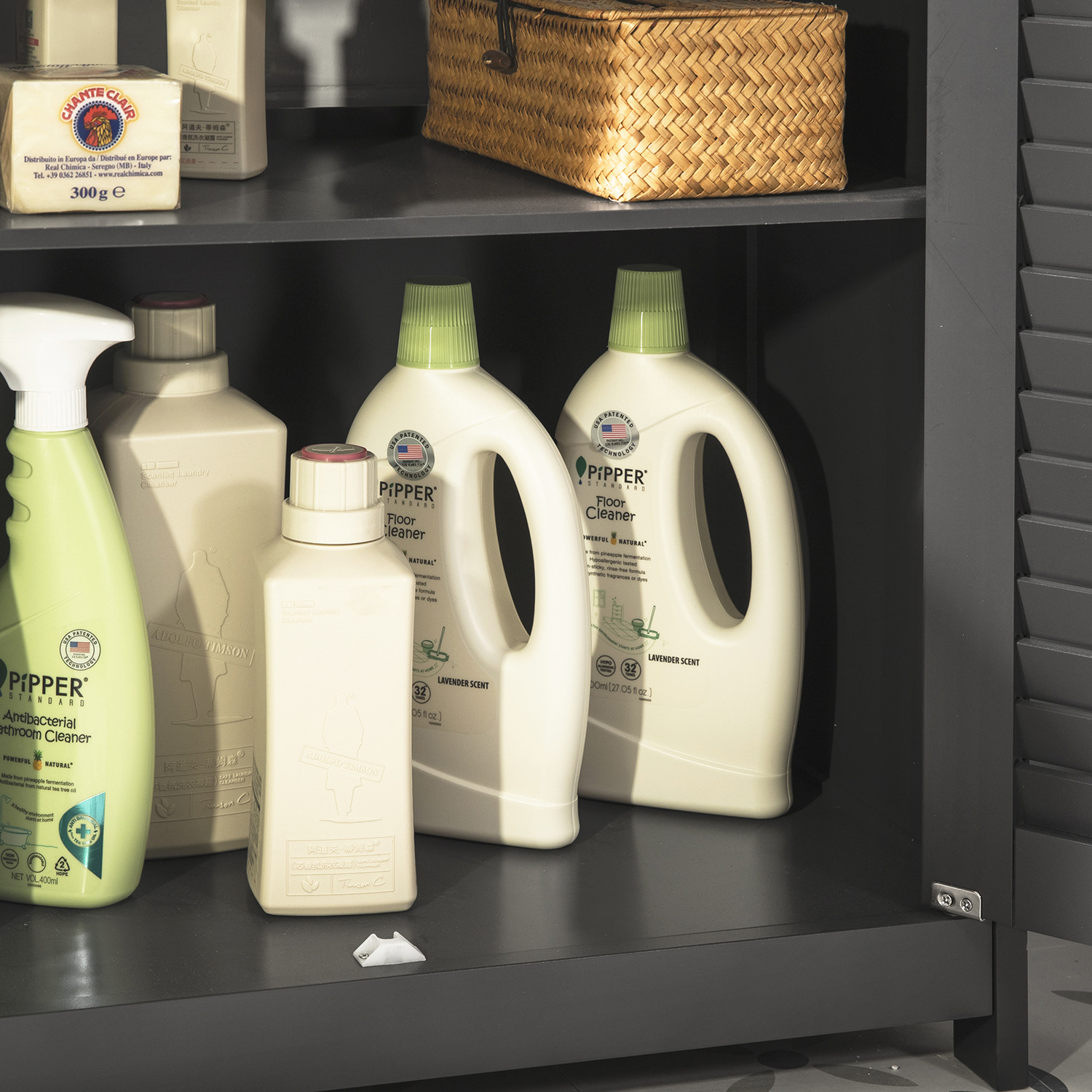 Under Sink Cupboard Bathroom Cabinet - Dark Grey 58cm 1
