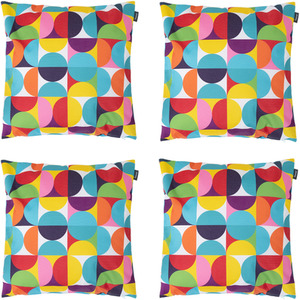 Circular Geometric Outdoor Cushion (Set of 4)