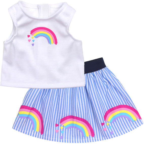 Sophia's Rainbow Stripe Skirt Tank for 18
