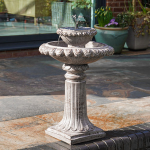 Solar Victoriana Tiered LED Water Feature