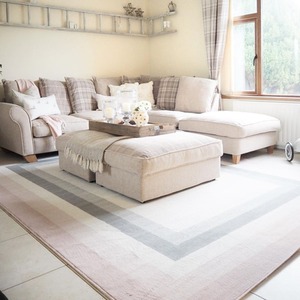 Bordered Living Room Rug