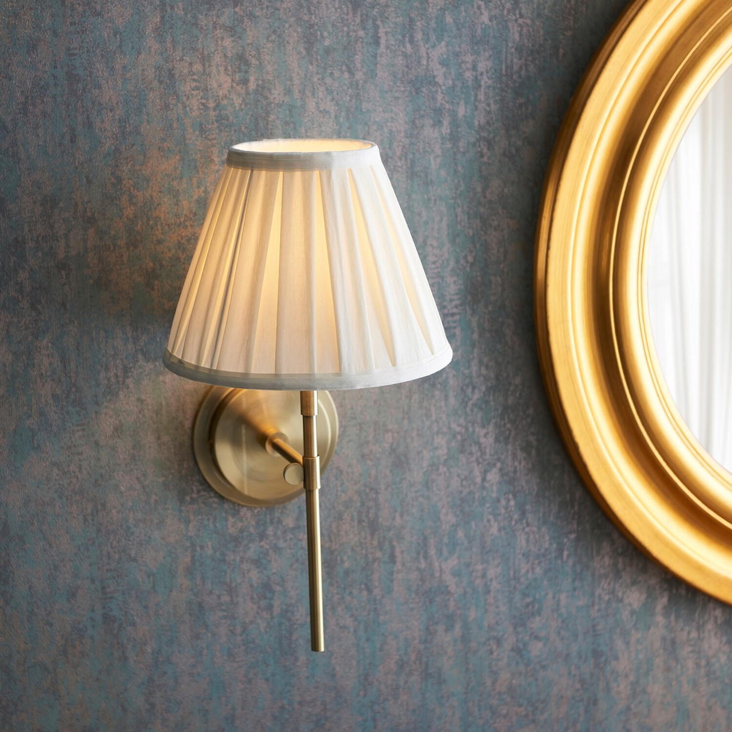 Rennes Fitting Only Wall Lamp Antique Brass Plate - Antique Brass