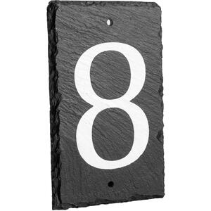 Number 8 Slate House Sign