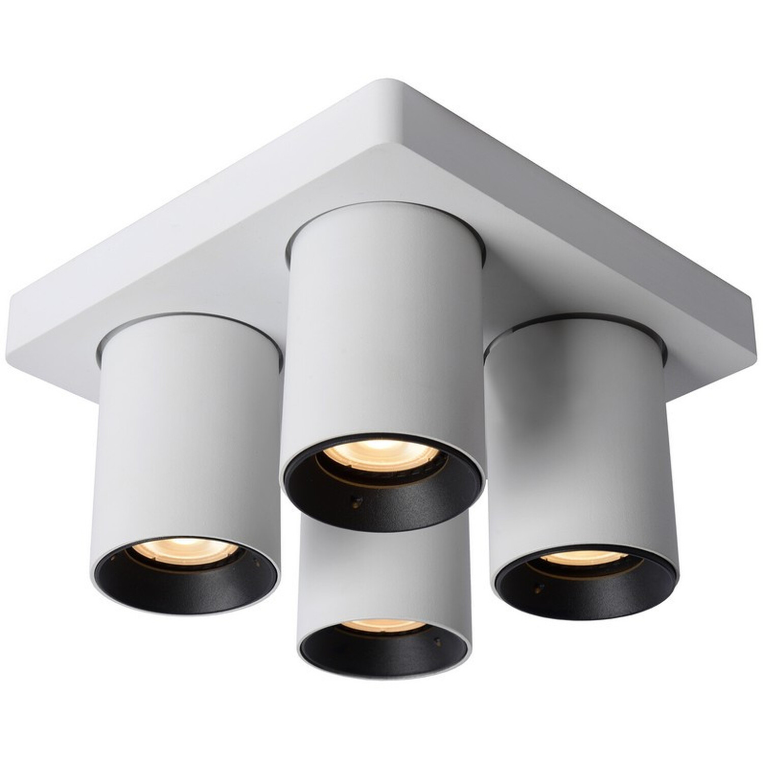Nigel Modern Quad Ceiling Spotlight White - White thumbnail
