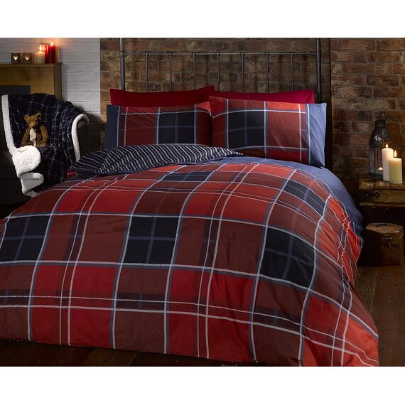 Argyle Design Tartan Duvet Cover Set