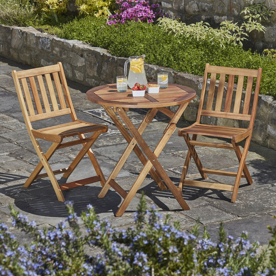 Acacia Folding Bistro Set