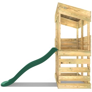 Standard / 222cm Wooden Lookout Tower Playhouse with 6ft Slide shot 5044364