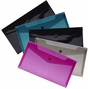 Pack of 5 Assorted Button Wallets
