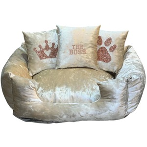 Medium Cream And Rose Gold Dog