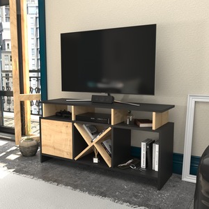 Anthracite and Oak Auburn Modern TV Unit shot 5395875