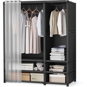 Industrial Heavy Duty Metal Open Wardrobe With Shelves And Drawers