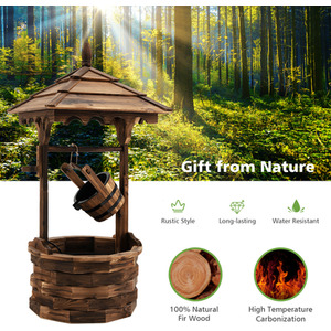 Rustic Waterhead Outdoor Water Fountain Rustic Wishing Well Fountain