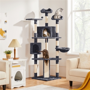 Yaheetech Large Cat Tower with Condos