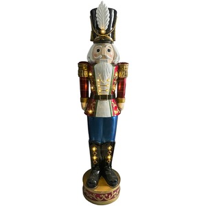 168cm Traditional LED Nutcracker - Red, White and Blue