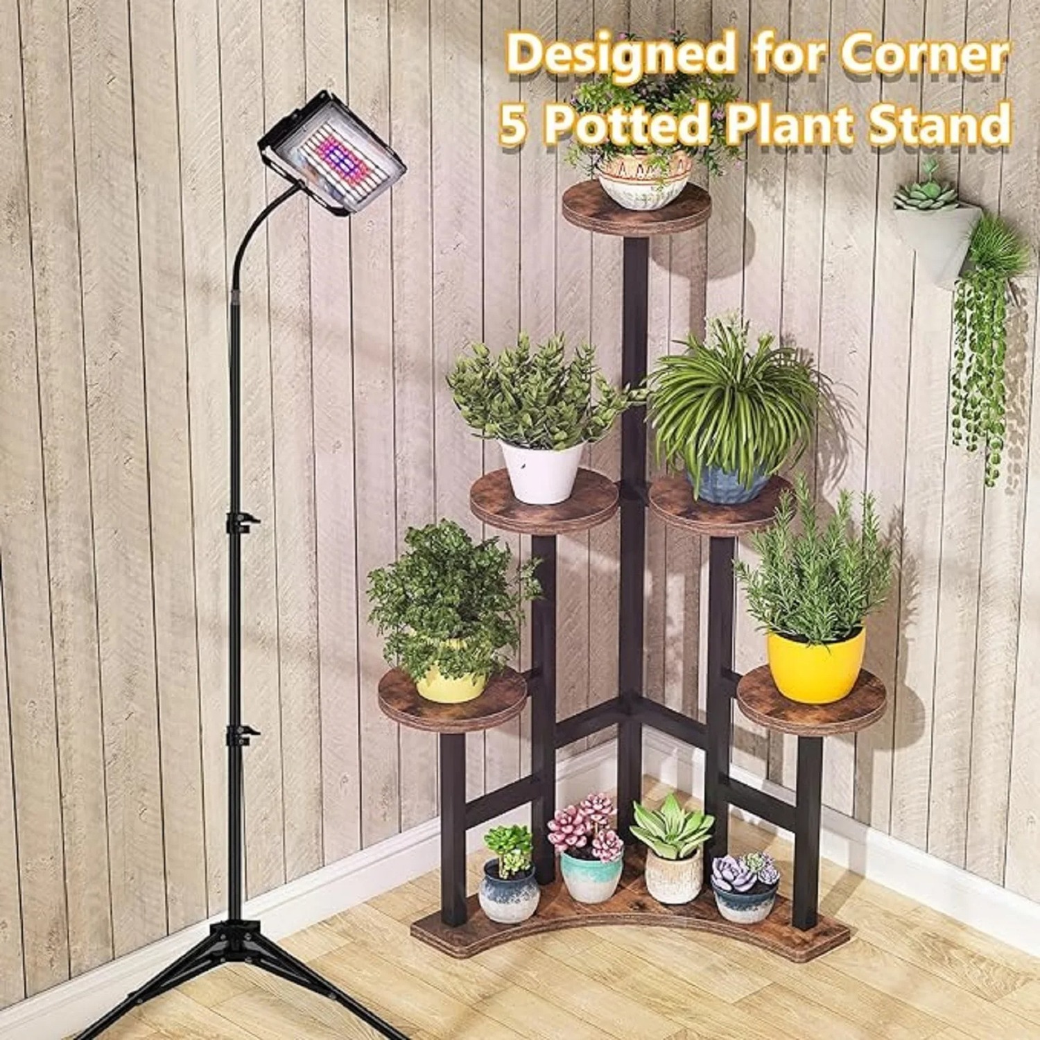 Multi Level Plant Stand Display - Natural