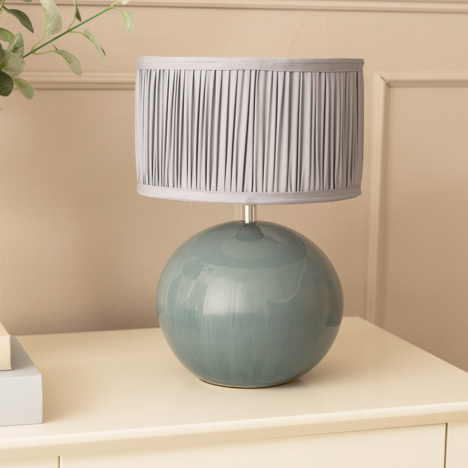 Image of Bosco Eucalyptus Ceramic Table Lamp with&hellip;