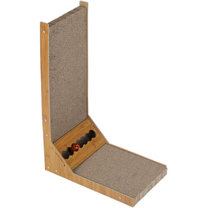Kidkid L-Shaped Cat Scratcher with Toys