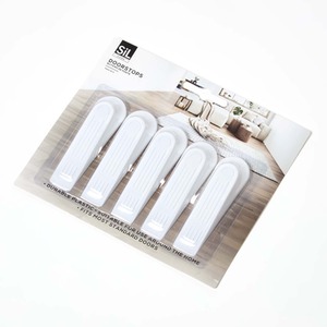 BlackWhite Wedge Doorstop Set of 5
