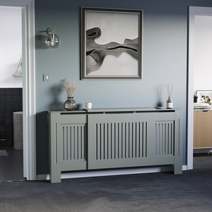 Grey / 204cm Chelsea Radiator Cover shot 8338169