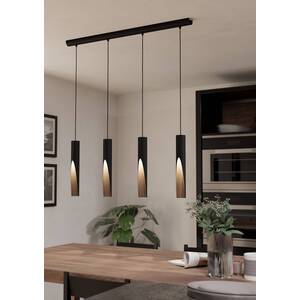 Eglo Barbotto Modern Industrial 4 Pendant Light WBS