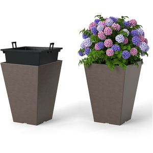 Set of 2 Square Taper Planter