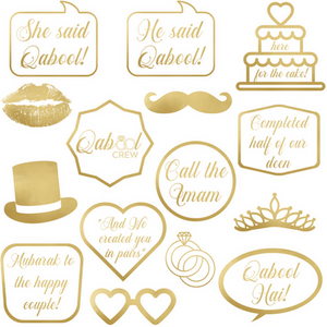 Qabool Wedding Photo Props