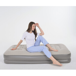 Raised Twin Airbed with Pump