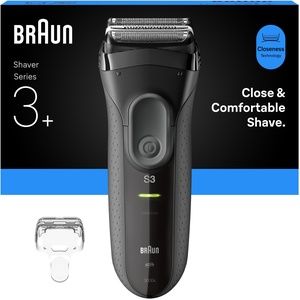 Braun Series 3 3000S Electric Shaver, Dry - Grey