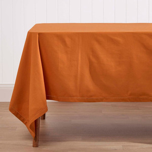 Burnt Orange / 54x70 in Plain Cotton Tablecloth shot 10251242