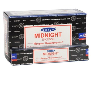 Midnight Incense Sticks 12 Pack Collection