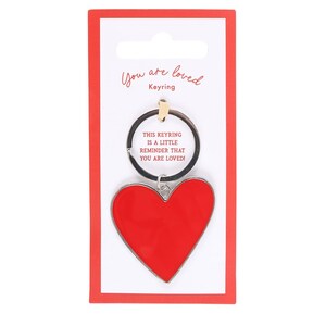 You Are Loved Heart Keyring Gift For Special Moments