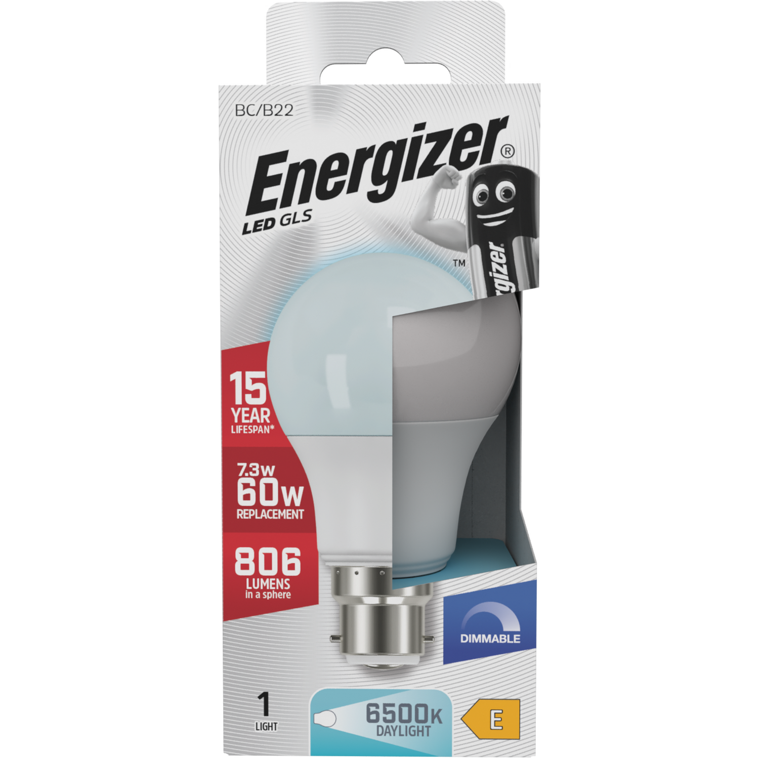 Image of Energizer LED GLS B22 806lm 6500K&hellip;