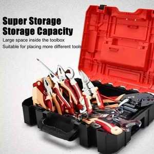 Stackable Plastic Toolbox for Hardware Storage