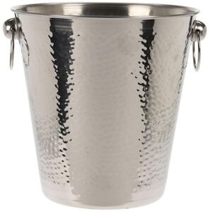 Ice Bucket Hammered Finish Wine Cooler with Handles