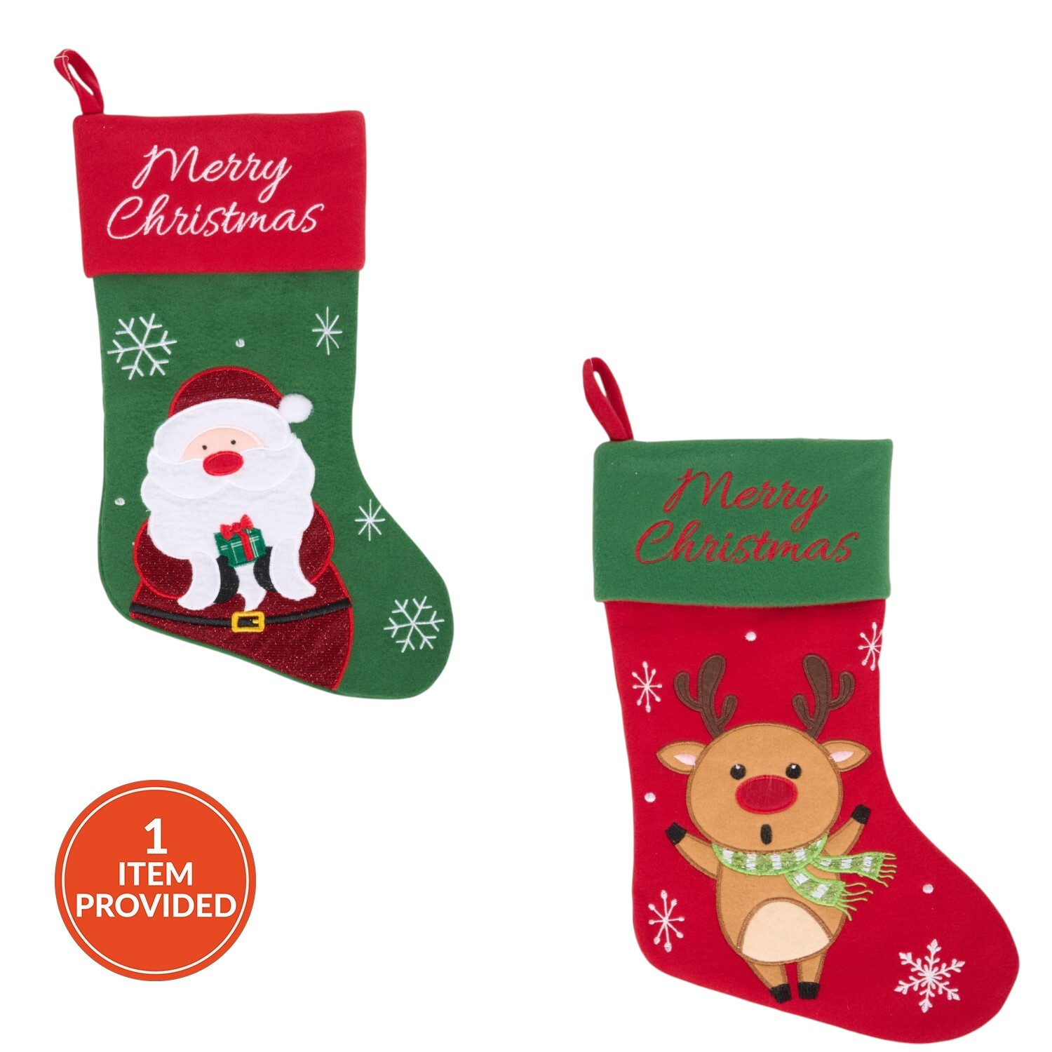 Santa / Reindeer Christmas Stocking
