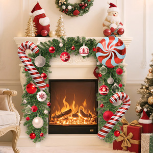 Large Christmas Garland with Red Ball