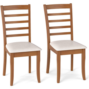 Set of 2 Modern Upholstered Kitchen Chairs