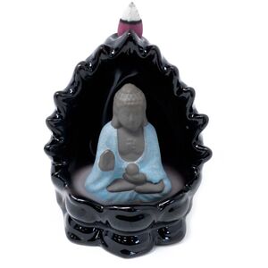 Back Flow Incense Burner Buddha  Lights