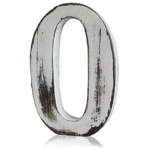 Handcrafted Shabby Chic Wooden Alphabet Letter O