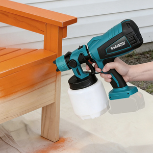 1000ML 18V Plastic Cordless Paint Sprayer HVLP 6 Nozzles Electric