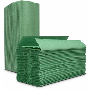 C Fold Green 1-Ply Paper Hand Towel Tissue Box Of 2400