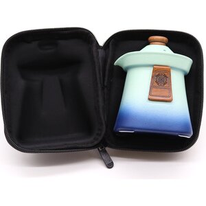 Blue Heaven Temple Teapot Three Cups Set Elegant Tea Gift