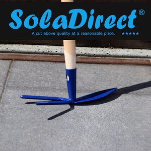 Dutch Hoe Cultivator Hand Fork Type 10 with 115cm Handle, Solid Steel