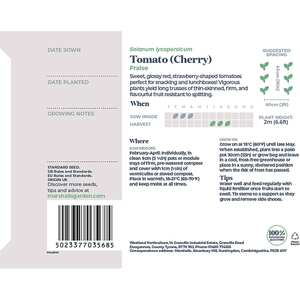 Marshalls Garden Fraise Tomato Seeds - Strawberry-Shaped Cherry Tomatoes, 15 Seeds